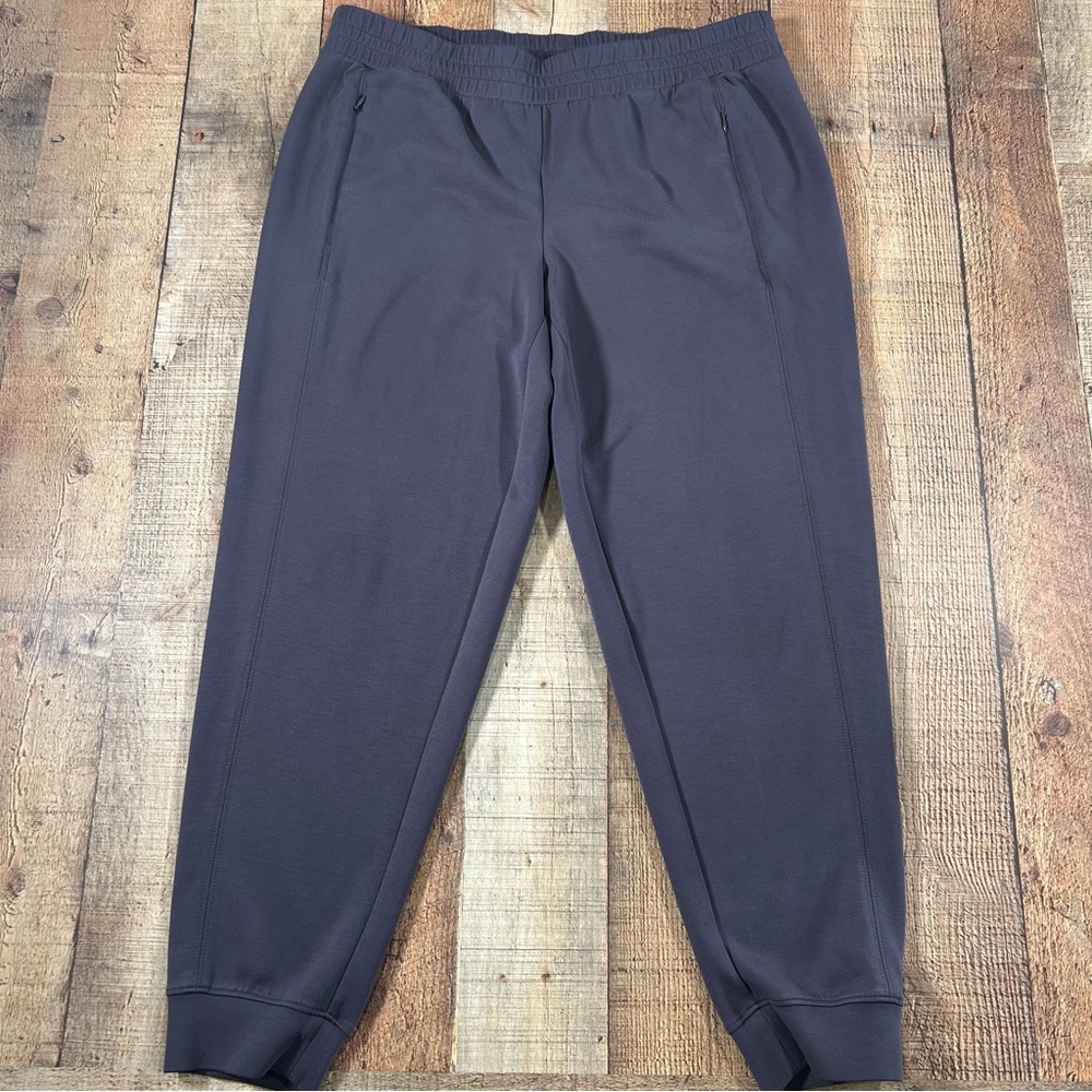 Soma Athleisure Jogger Pants Large Gray Pocket Elastic Waist Casual Activewear